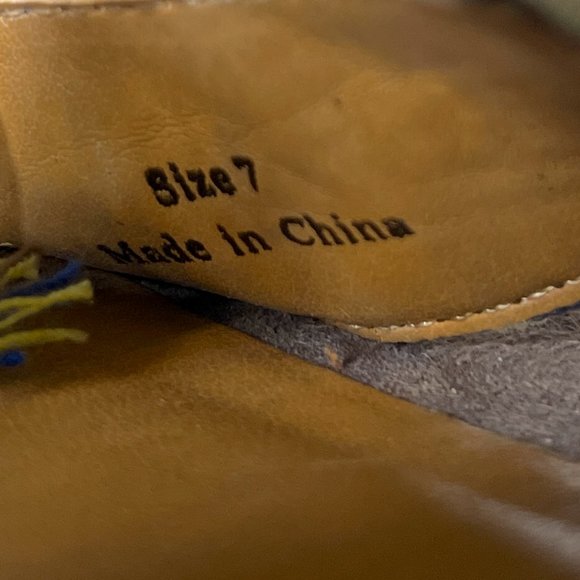 Dolce Vita Embroidered Sandals With Tassels Size 7 - Picture 9 of 11